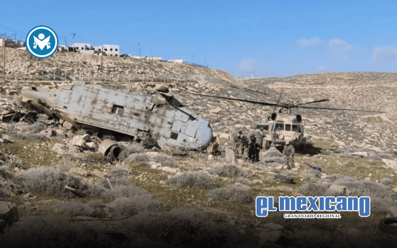 Helic&oacute;ptero militar israel&iacute; cae en Cisjordania durante traslado a&eacute;reo