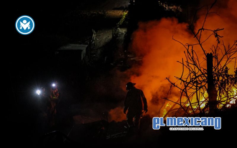 Incendio arrasa seis viviendas en Granjas Familiares División del Norte Incendio arrasa seis viviendas en Granjas Familiares División del Norte