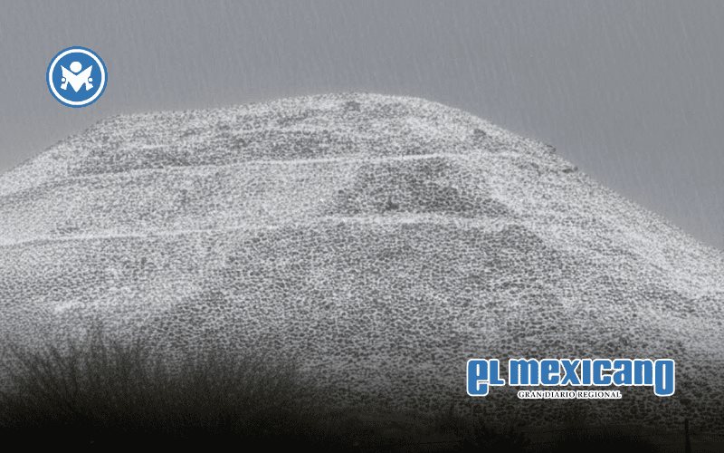 Lluvias y granizo pintan de blanco Teotihuacán Lluvias y granizo pintan de blanco Teotihuacán