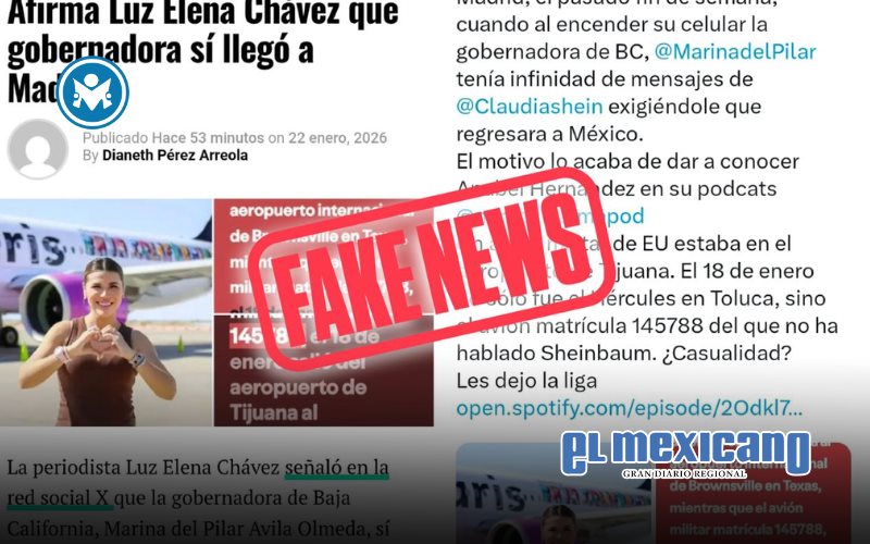 Desmienten fakenews sobre Marina del Pilar en Madrid Desmienten fakenews sobre Marina del Pilar en Madrid