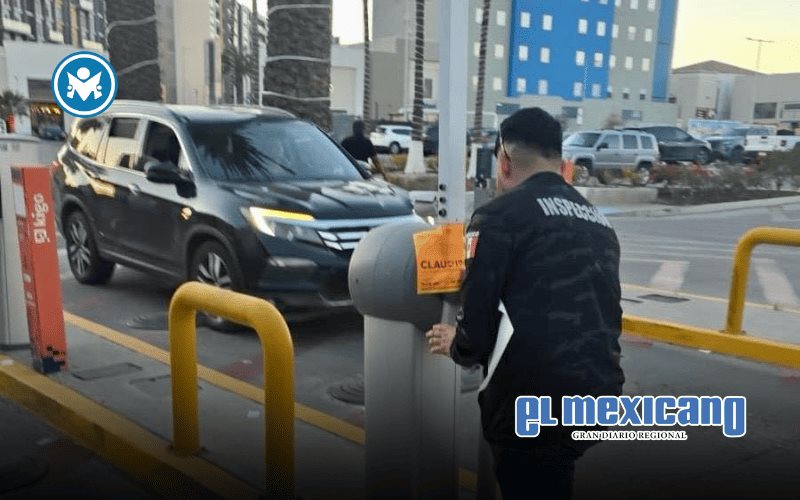 Clausuran parcialmente estacionamiento de Plaza Alameda en Tijuana por falta de permisos