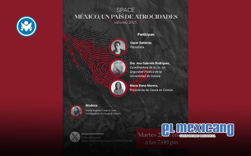 M&eacute;xico registr&oacute; 4,783 cr&iacute;menes de extrema violencia en 2025, revela estudio