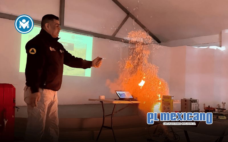 Imparte Protecci&oacute;n Civil BC curso de prevenci&oacute;n de incendios en La Rumorosa