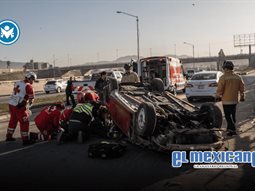 Conductor resulta lesionado tras volcarse en Vía Rápida Alamar Conductor resulta lesionado tras volcarse en Vía Rápida Alamar