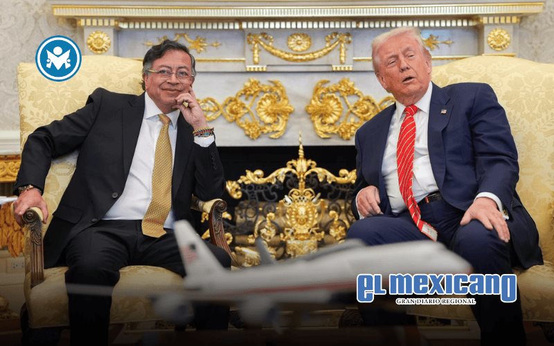 Trump y Petro califican de muy buena su reuni&oacute;n en la Casa Blanca