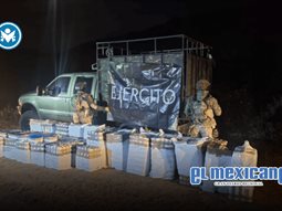 Aseguran casi 1,800 toneladas de droga en El Socorrito