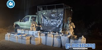 Aseguran casi 1,800 toneladas de droga en El Socorrito