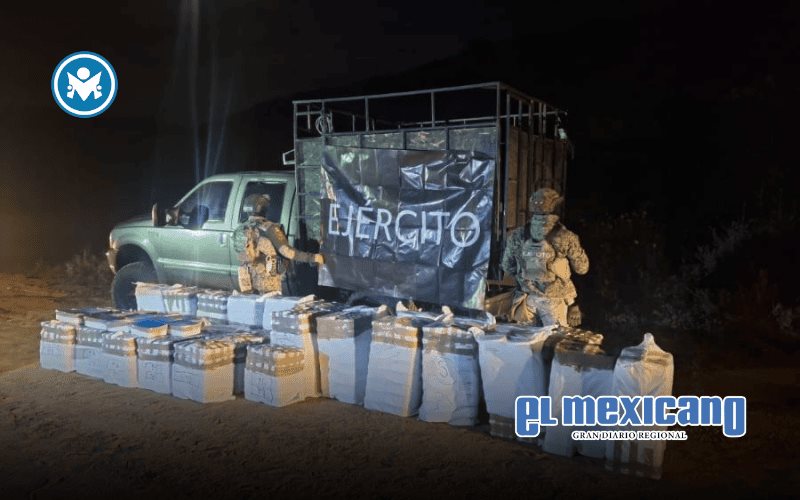 Aseguran casi 1,800 toneladas de droga en El Socorrito