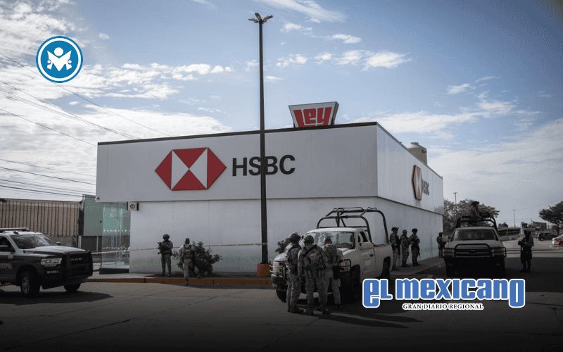 Asaltan sucursal de HSBC en el bulevar Casa Blanca