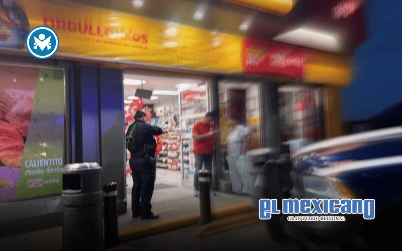 Detienen a dos hombres tras robo con violencia en Oxxo