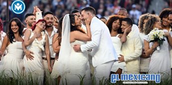 Boda real durante el medio tiempo de Bad Bunny en el Super Bowl 2026