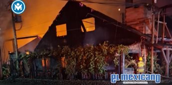 Incendio deja en p&eacute;rdida total al restaurante La Estancia en Rosarito