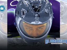 Corredor de skeleton ucraniano us&oacute; un casco conmemorativo en entrenamientos ol&iacute;mpicos