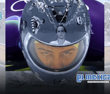 Corredor de skeleton ucraniano us&oacute; un casco conmemorativo en entrenamientos ol&iacute;mpicos