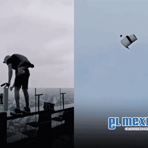 Joven burl&oacute; seguridad del Hotel Riu Plaza Guadalajara para lanzarse en paraca&iacute;das