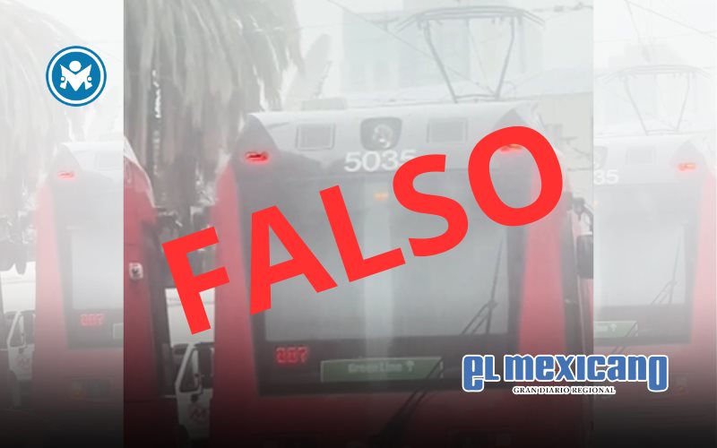 Falso que unidades de trolley colisionaran en San Diego
