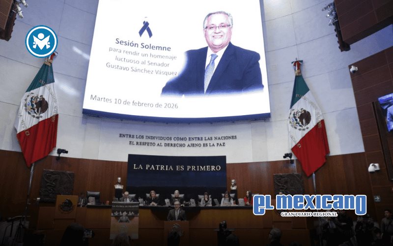 Max Garc&iacute;a rinde homenaje al senador Gustavo S&aacute;nchez V&aacute;squez en el Senado