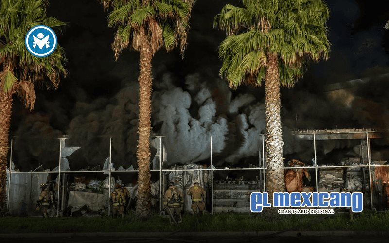 Incendio en el Parque Industrial El Florido consume f&aacute;brica de foam
