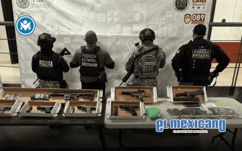 Aseguran m&aacute;s de 30 kilos de droga y arsenal en camioneta abandonada