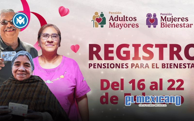 Del 16 al 22 de febrero inicia registro a Pensiones Mujeres Bienestar y Adultos Mayores Del 16 al 22 de febrero inicia registro a Pensiones Mujeres Bienestar y Adultos Mayores