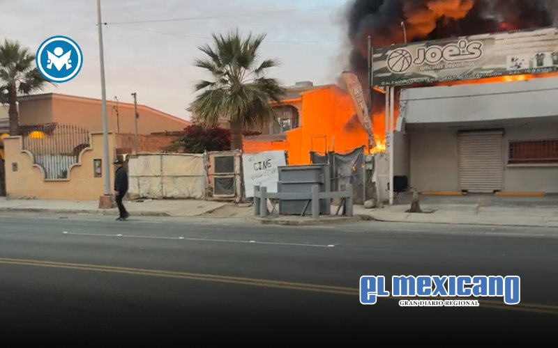 Queman casa y dejan manta con amenazas en Mexicali