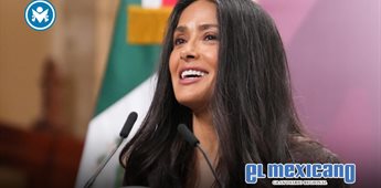 Salma Hayek elogia a Sheinbaum por apoyo al cine mexicano