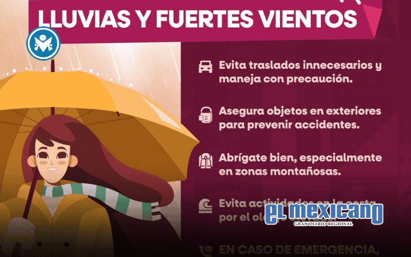 Protecci&oacute;n Civil de BC exhorta a tomar precauciones por lluvias este jueves