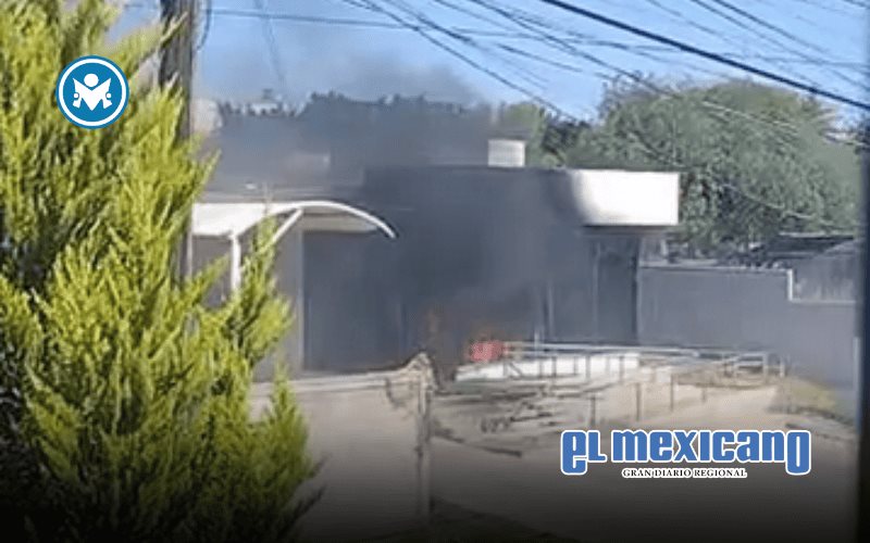 Queman Banco del Bienestar en Guanajuato en medio de disturbios del 22 de febrero Queman Banco del Bienestar en Guanajuato en medio de disturbios del 22 de febrero