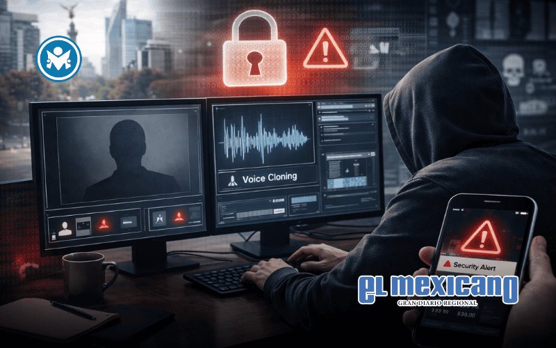 Fraudes con IA crecen 218% en México: clonación de voz y deepfakes elevan riesgos financieros Fraudes con IA crecen 218% en México: clonación de voz y deepfakes elevan riesgos financieros
