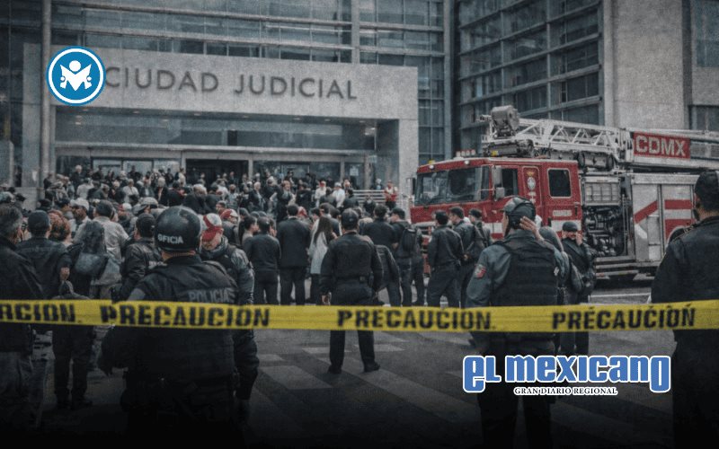 Desalojan Ciudad Judicial en CDMX por amenaza de bomba Desalojan Ciudad Judicial en CDMX por amenaza de bomba