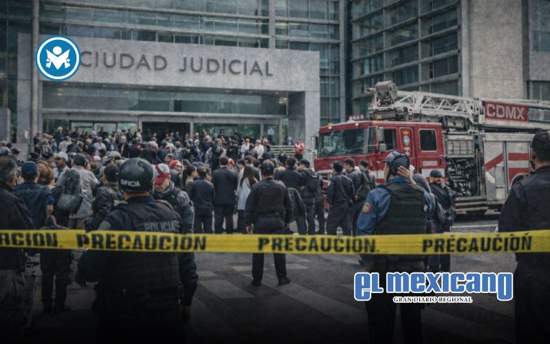 Desalojan Ciudad Judicial en CDMX por amenaza de bomba