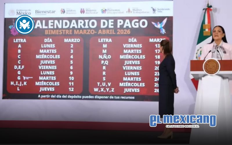 Inician pagos de Pensiones Bienestar correspondientes a marzo-abril de 2026 Inician pagos de Pensiones Bienestar correspondientes a marzo-abril de 2026