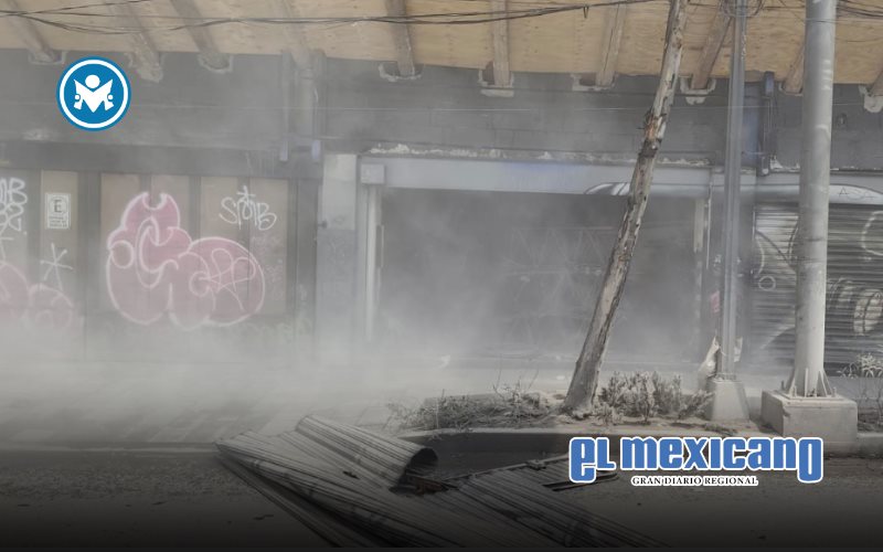 Colapsa edificio cerca del Metro San Antonio Abad