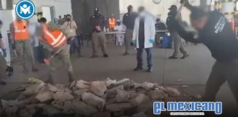 Hallan droga oculta en piedras de laja en puerto Veracruz