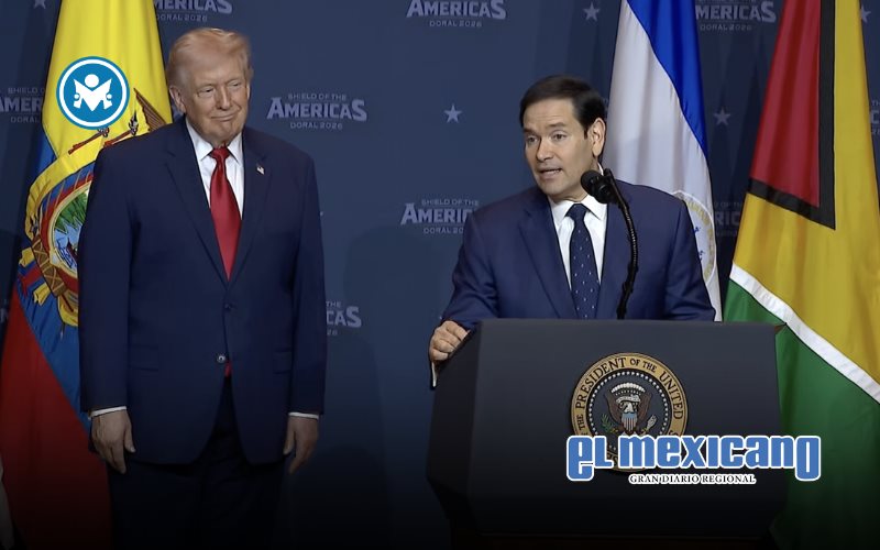 Marco Rubio habla en espa&ntilde;ol en cumbre impulsada por Trump y agradece apoyo de 12 pa&iacute;ses de Am&eacute;rica
