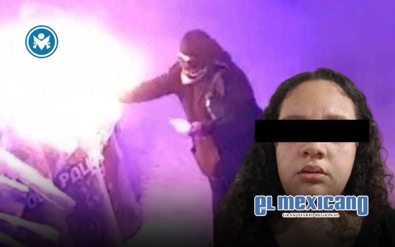 Vinculan a proceso a mujer acusada de prender fuego a polic&iacute;as durante marcha del 8M en Campeche