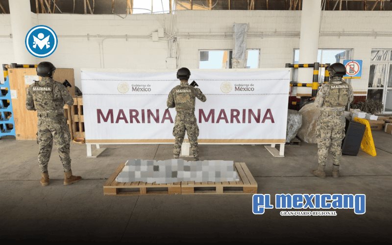 Decomisan m&aacute;s de 200 kilos de metanfetamina y coca&iacute;na ocultos en piedras de laja en puerto de Veracruz