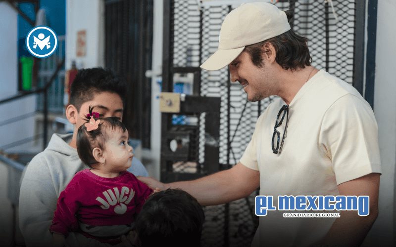Diego Boneta visita Fundaci&oacute;n Tijuana Sin Hambre