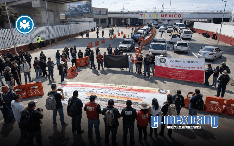 Maestros de la CNTE anuncian bloqueo en la garita de El Chaparral