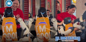 Robot bailar&iacute;n pierde el control en restaurante de California y causa caos