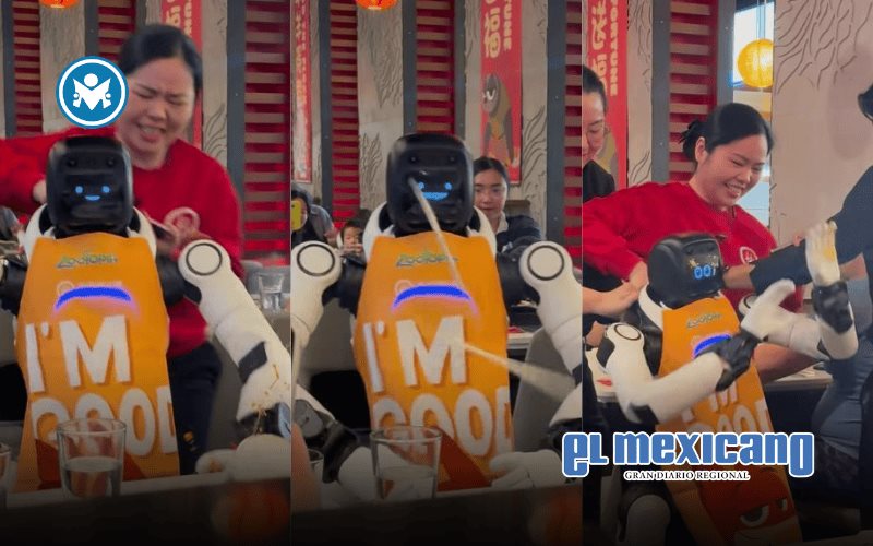 Robot bailarín pierde el control en restaurante de California y causa caos Robot bailarín pierde el control en restaurante de California y causa caos