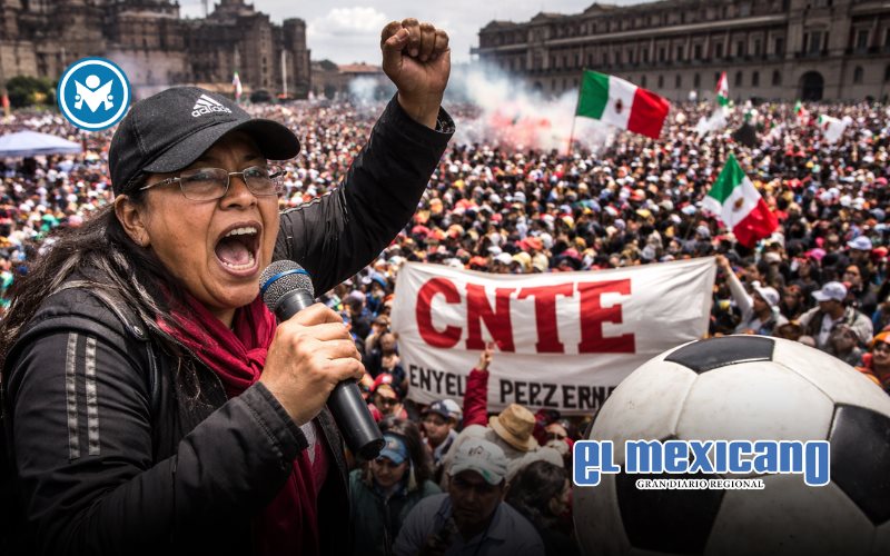 CNTE advierte que no rodar&aacute; el bal&oacute;n en el Mundial si no hay soluci&oacute;n a demandas magisteriales