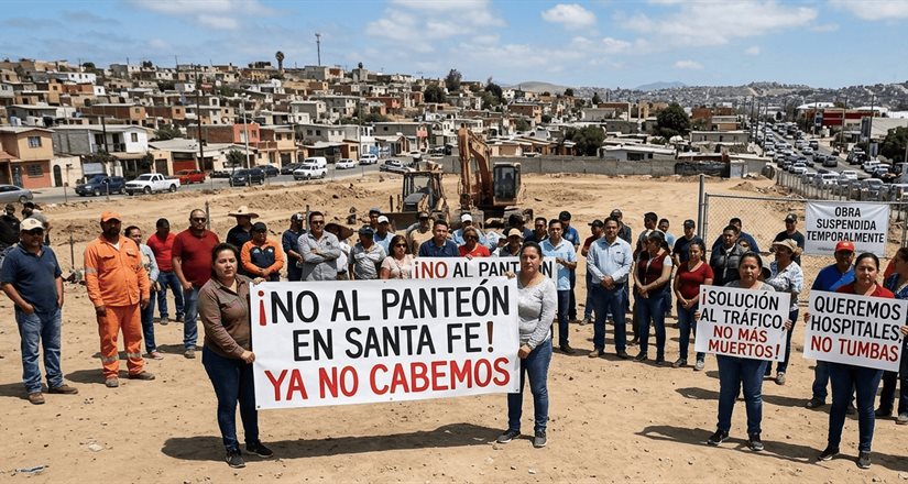 Alcaldía de Tijuana frena proyecto de nuevo panteón en Santa Fe tras presión ciudadana Alcaldía de Tijuana frena proyecto de nuevo panteón en Santa Fe tras presión ciudadana