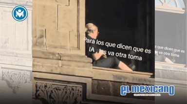 Mujer tomando el sol en Palacio Nacional s&iacute; era real