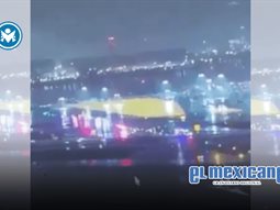 Video capta choque de avi&oacute;n Air Canada con cami&oacute;n en NY