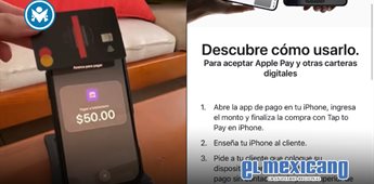 Tap to Pay de Apple es habilitado en M&eacute;xico