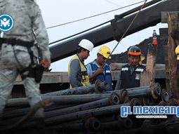 Protecci&oacute;n Civil intensifica rescate de cuatro mineros atrapados en Sinaloa