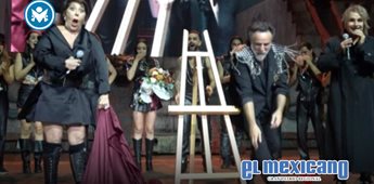 Alejandra Guzm&aacute;n protagoniza inc&oacute;modo momento en develaci&oacute;n de placa de "Malinche"