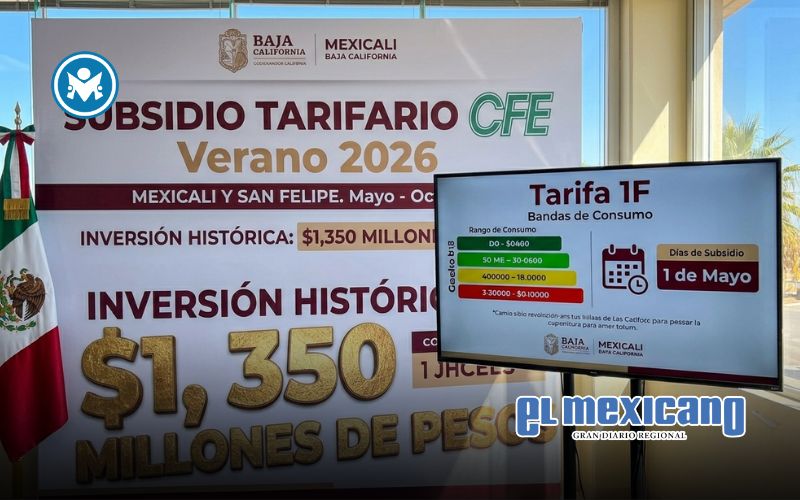 Aseguran subsidio el&eacute;ctrico para Mexicali y San Felipe: Iniciar&aacute; en mayo