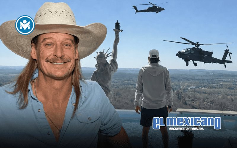 Ej&eacute;rcito de EU investiga vuelo de helic&oacute;pteros militares sobre la mansi&oacute;n de Kid Rock